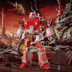 Transformers Wreck-Gar wheel accessories for realistic conversion details.