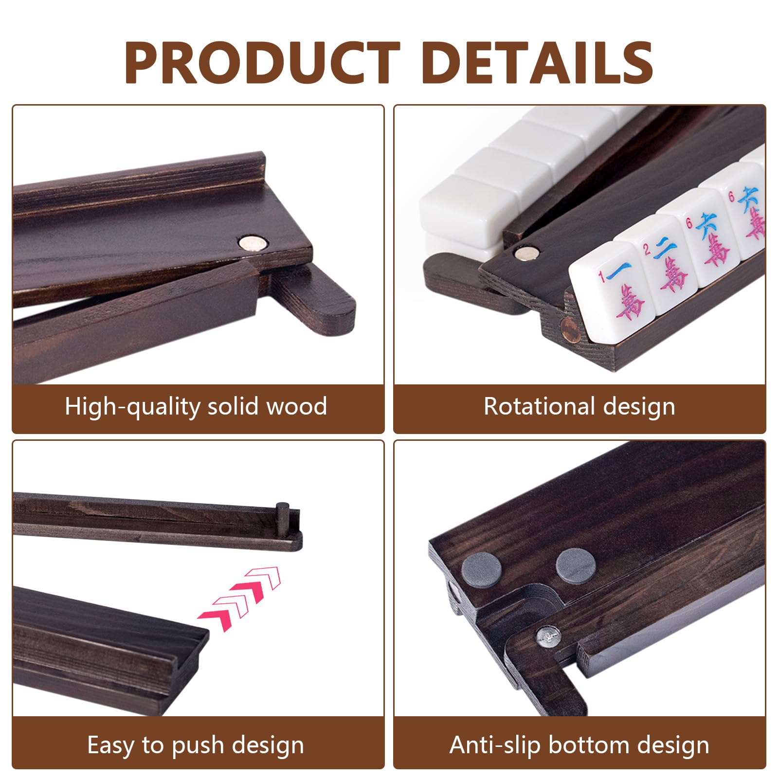 Tratizari anti-slip discs on bottom reduce noise during play.