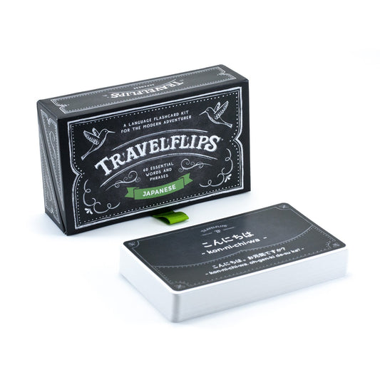 Travelflips Japanese flash cards cover for quick on-the-go study sessions