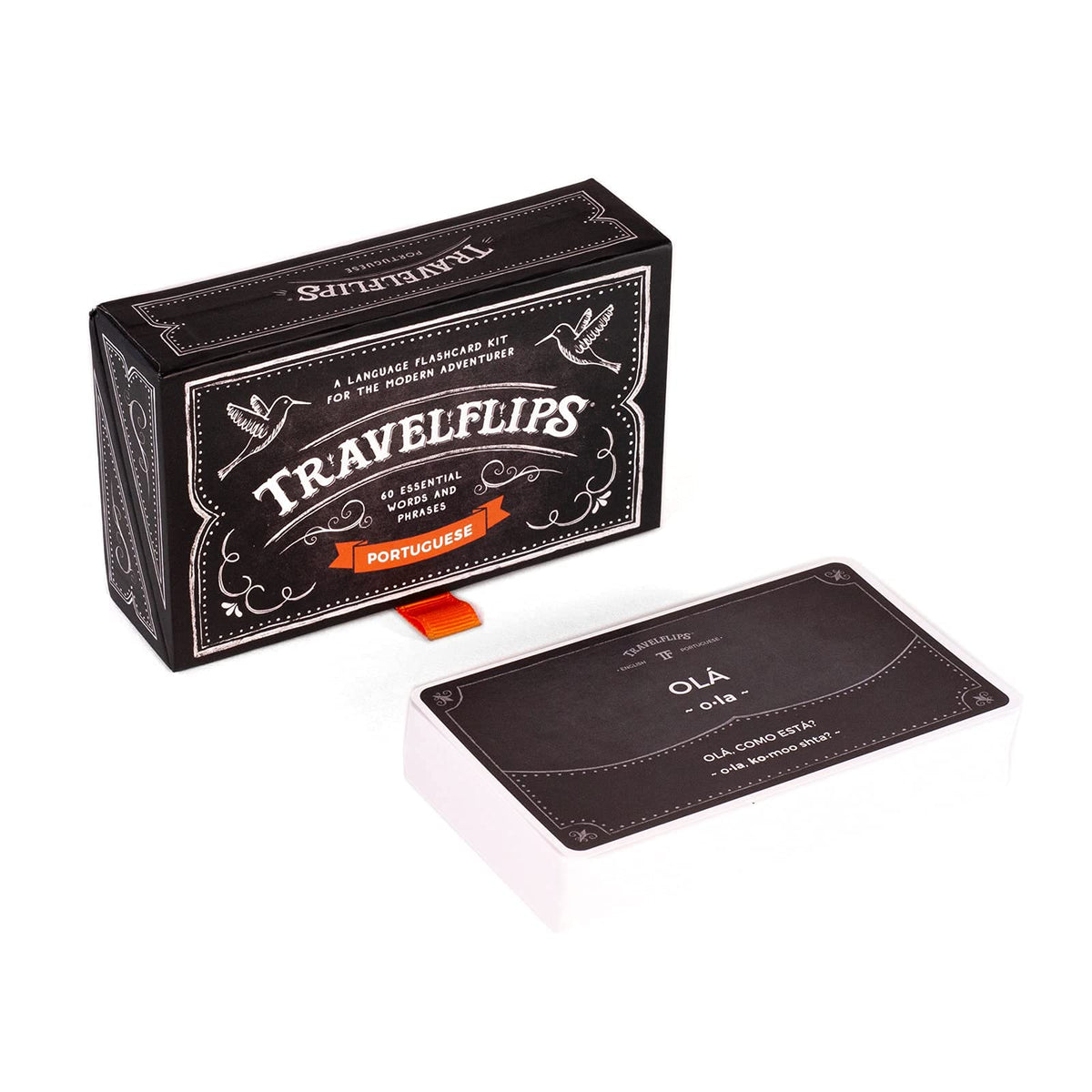 Travelflips Portuguese flash cards cover basic vocabulary for beginners.