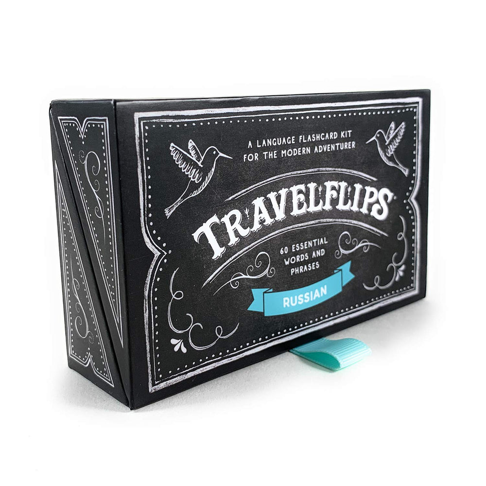 Travelflips Russian flash cards gift-pack promises a thoughtful present for learners.