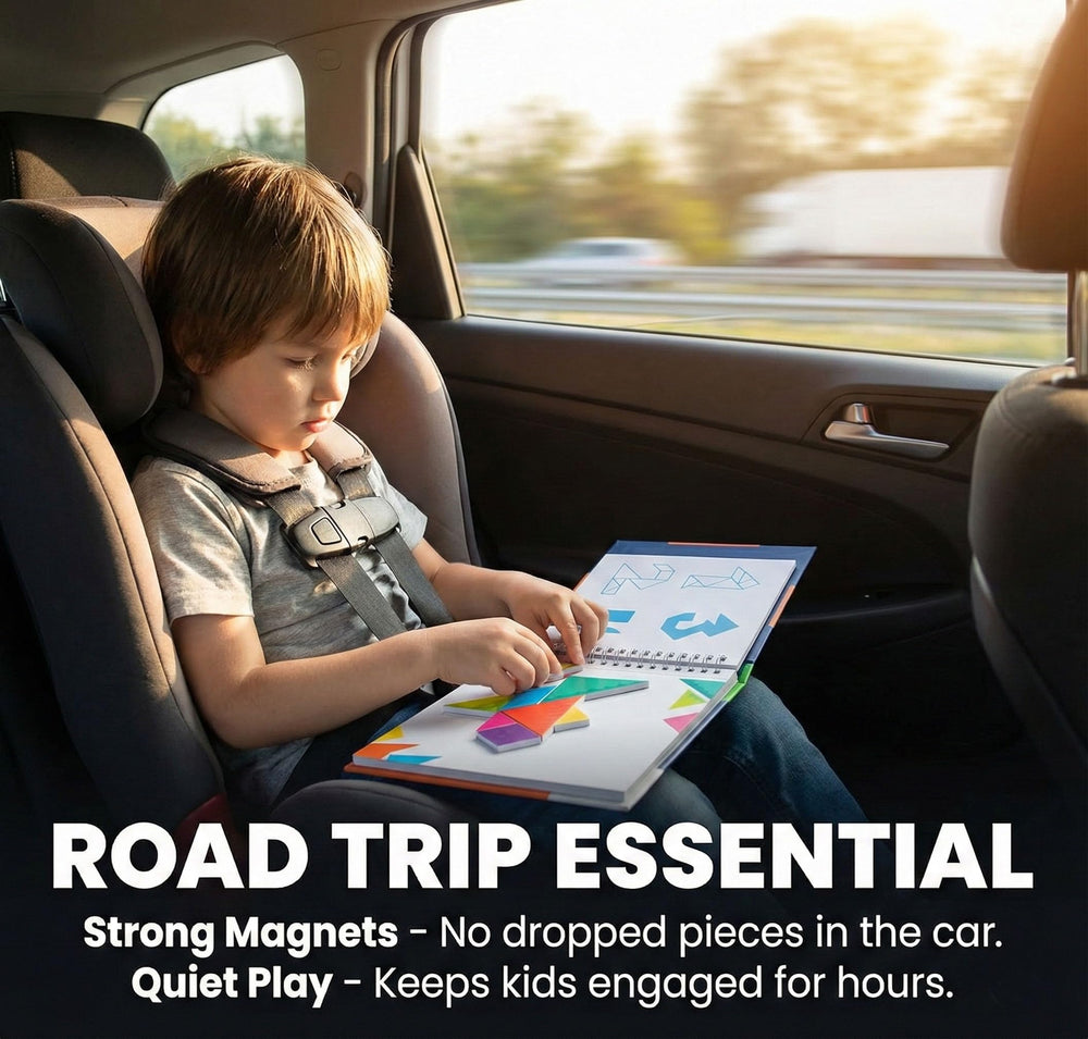Travofun magnetic EVA pieces provide durable, safe play for curious minds.