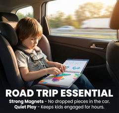 Travofun magnetic EVA pieces provide durable, safe play for curious minds.