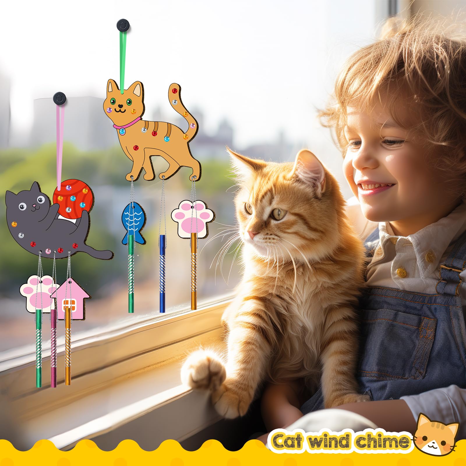 TREACLUB wind chime rope set helps create durable, colorful hangings for patios.