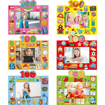 Treasure Cove 100 Days frame kit features 24 frames in six colors for classroom crafts.