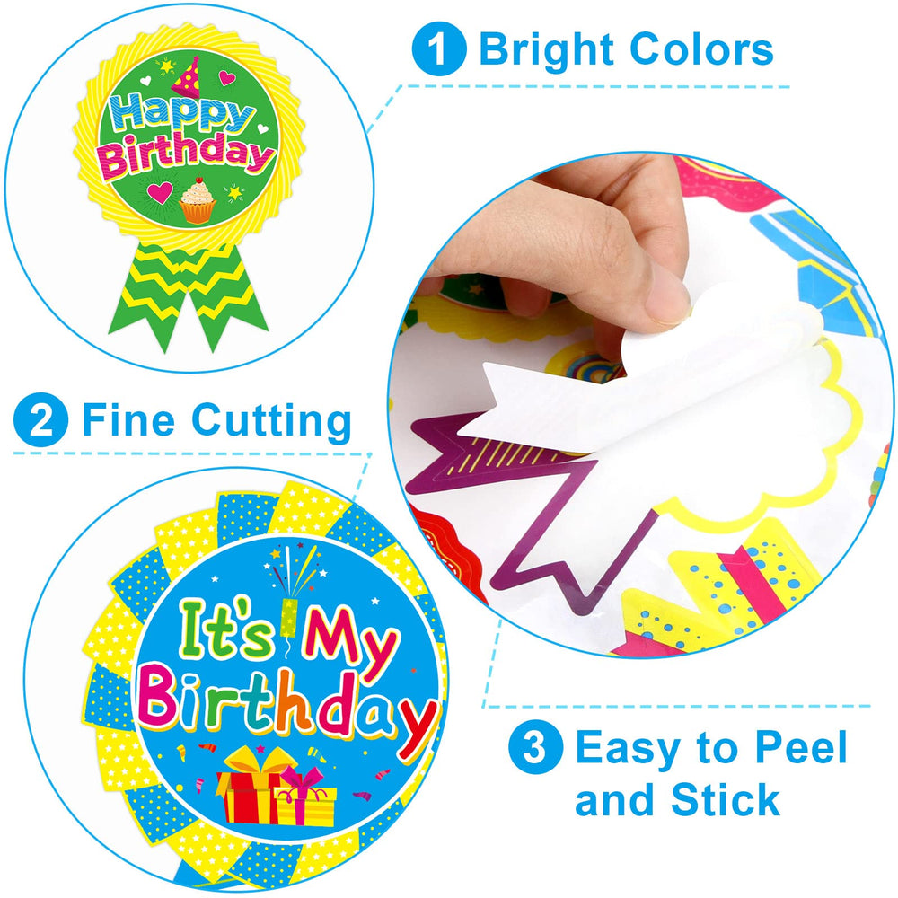 Treasure Cove birthday badge close-up showing fine cutting and color