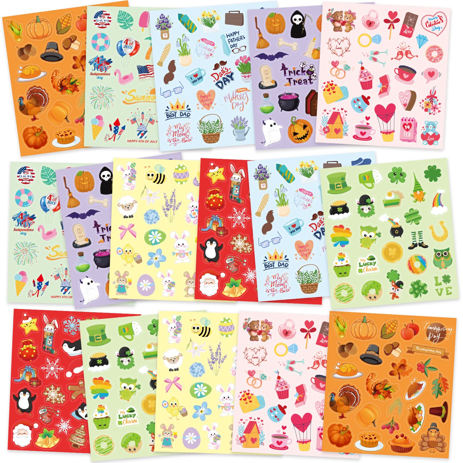 Treasure Cove festive stickers collection 01 adds bright designs for scrapbooks and gift tags.