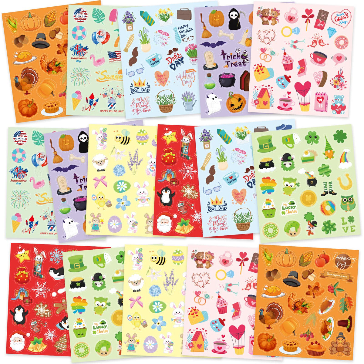 Treasure Cove festive stickers collection 01 adds bright designs for scrapbooks and gift tags.