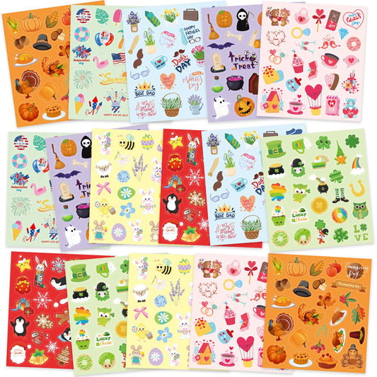 Treasure Cove festive stickers collection 01 adds bright designs for scrapbooks and gift tags.