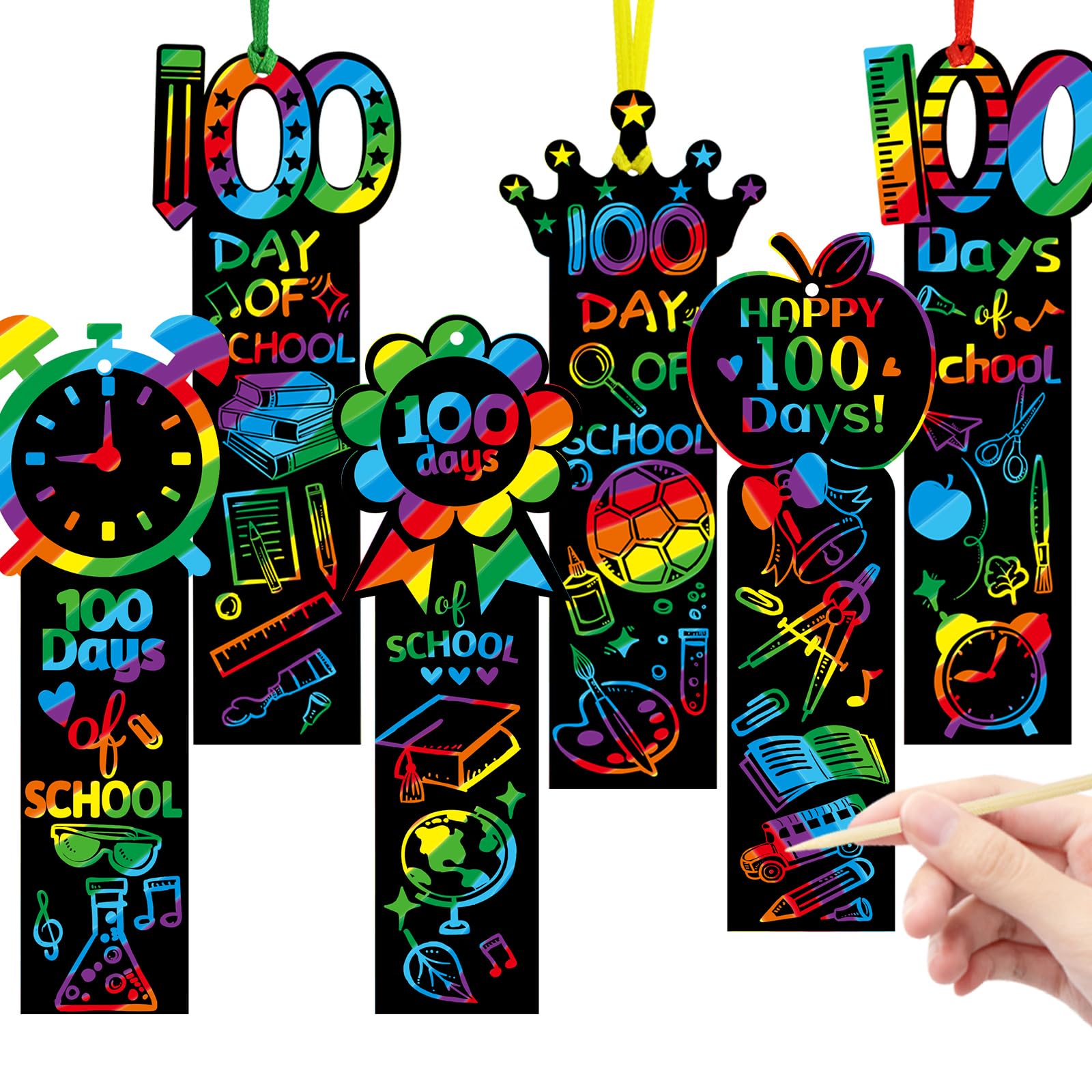 Treasure Cove medal scratch bookmark design enhances reward-themed activities with color.