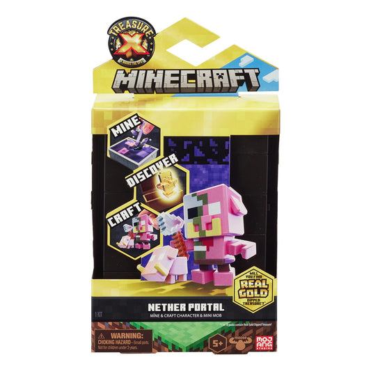 Treasure X Minecraft S1 Nether Portal Craft instruction manual guides quick setup