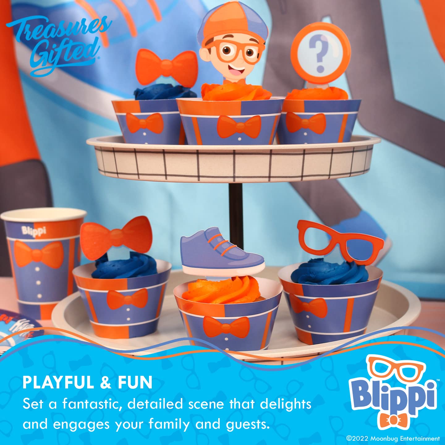Treasures Gifted Blippi party supplies boost kid-friendly celebration vibes.