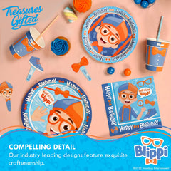 Treasures Gifted Blippi toppers closeup showing iconic glasses and design.