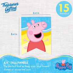 Treasures Gifted Peppa Pig banner characters close-up highlights beloved cast.