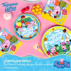 Treasures Gifted Peppa Pig banner wall display indoor backdrop.