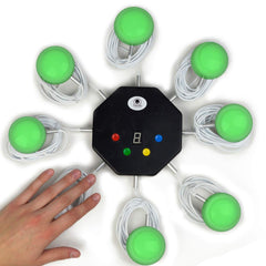 Trebisky Buzzer Gen 2 with eight LED buttons for fast family trivia.