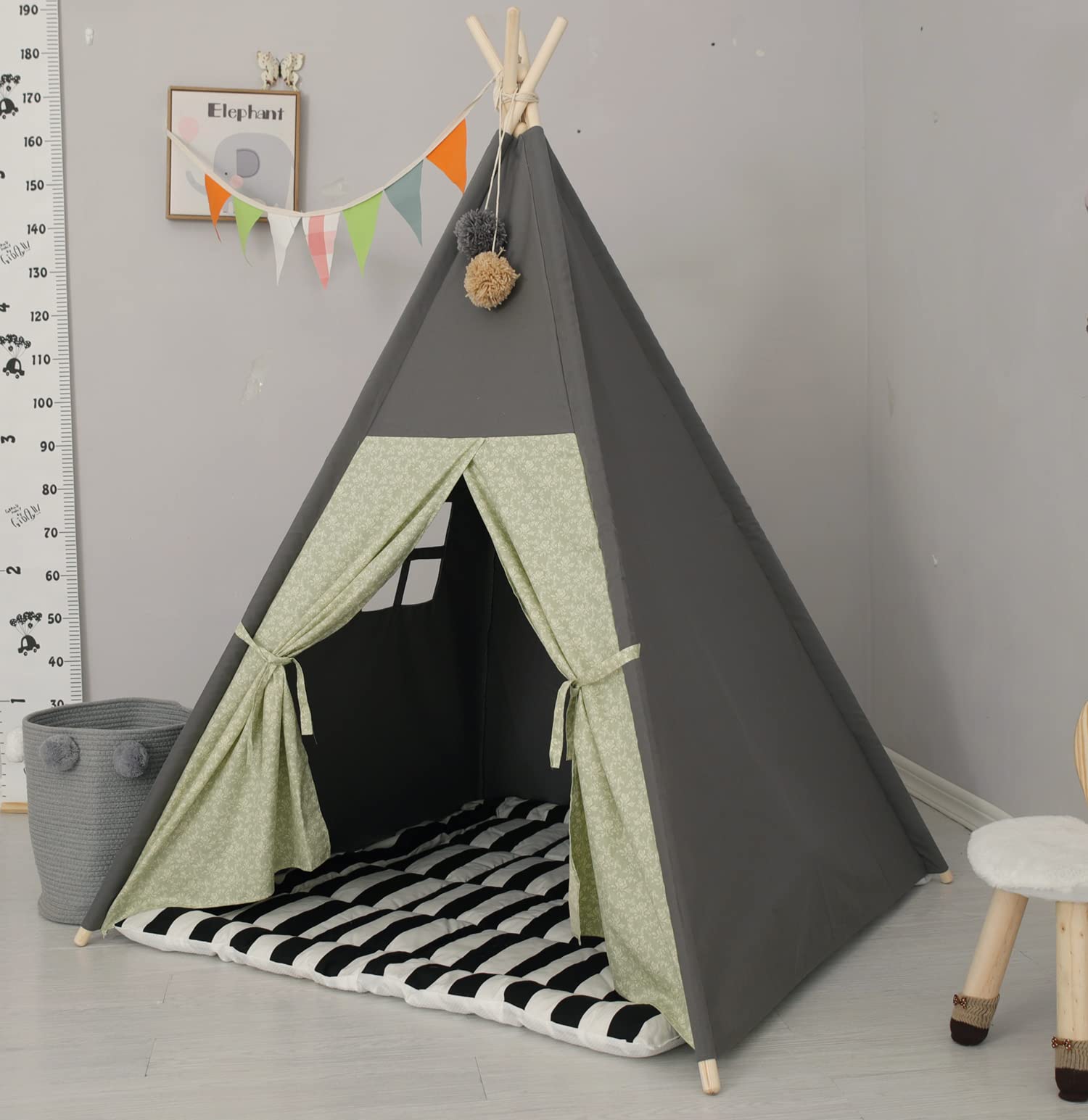 TreeBud Teepee Tent suitable for both indoor and outdoor play