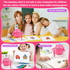 TREEFIA drawing robot 100 word cards: quick topic ideas to start drawing sessions.