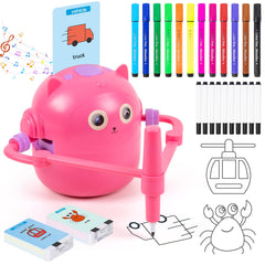 TREEFIA drawing robot kids pens cards: sparks creativity and improves hand-eye coordination.