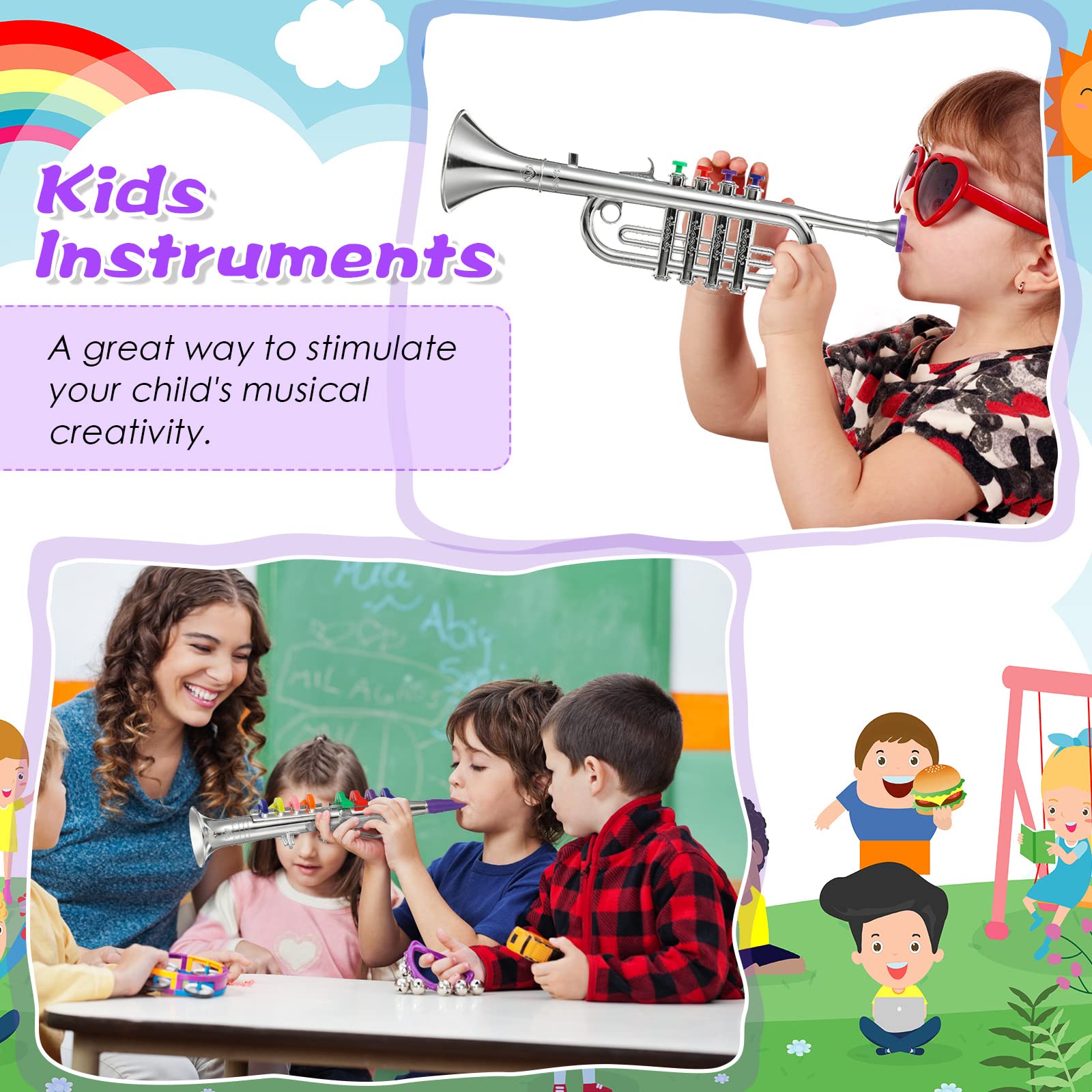 Treela beginner music set is lightweight and easy for small hands.