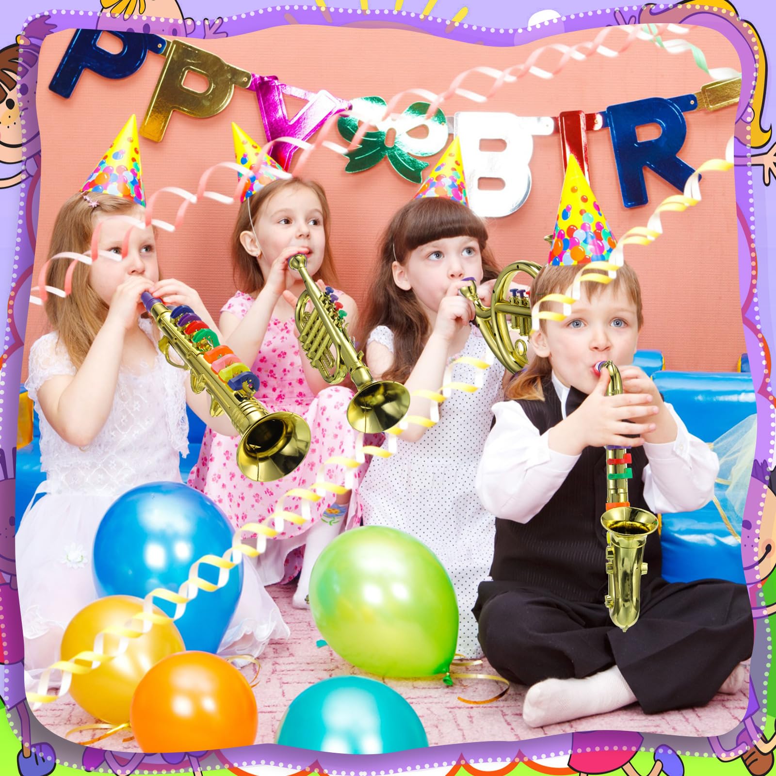 Treela safe at-home music play with this toy set.