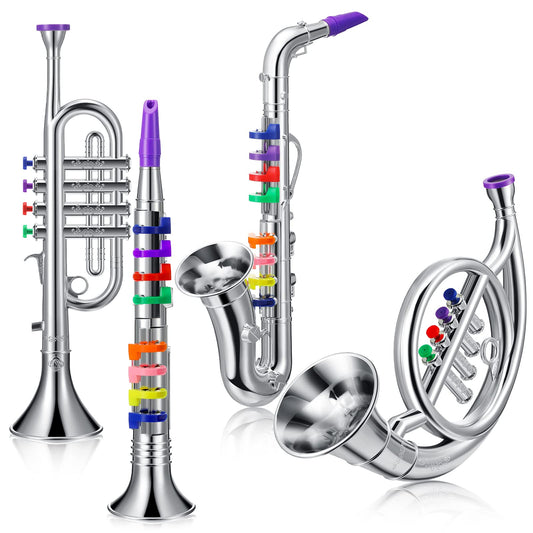 Treela toy clarinet with colorful keys, ideal for beginner melody practice.