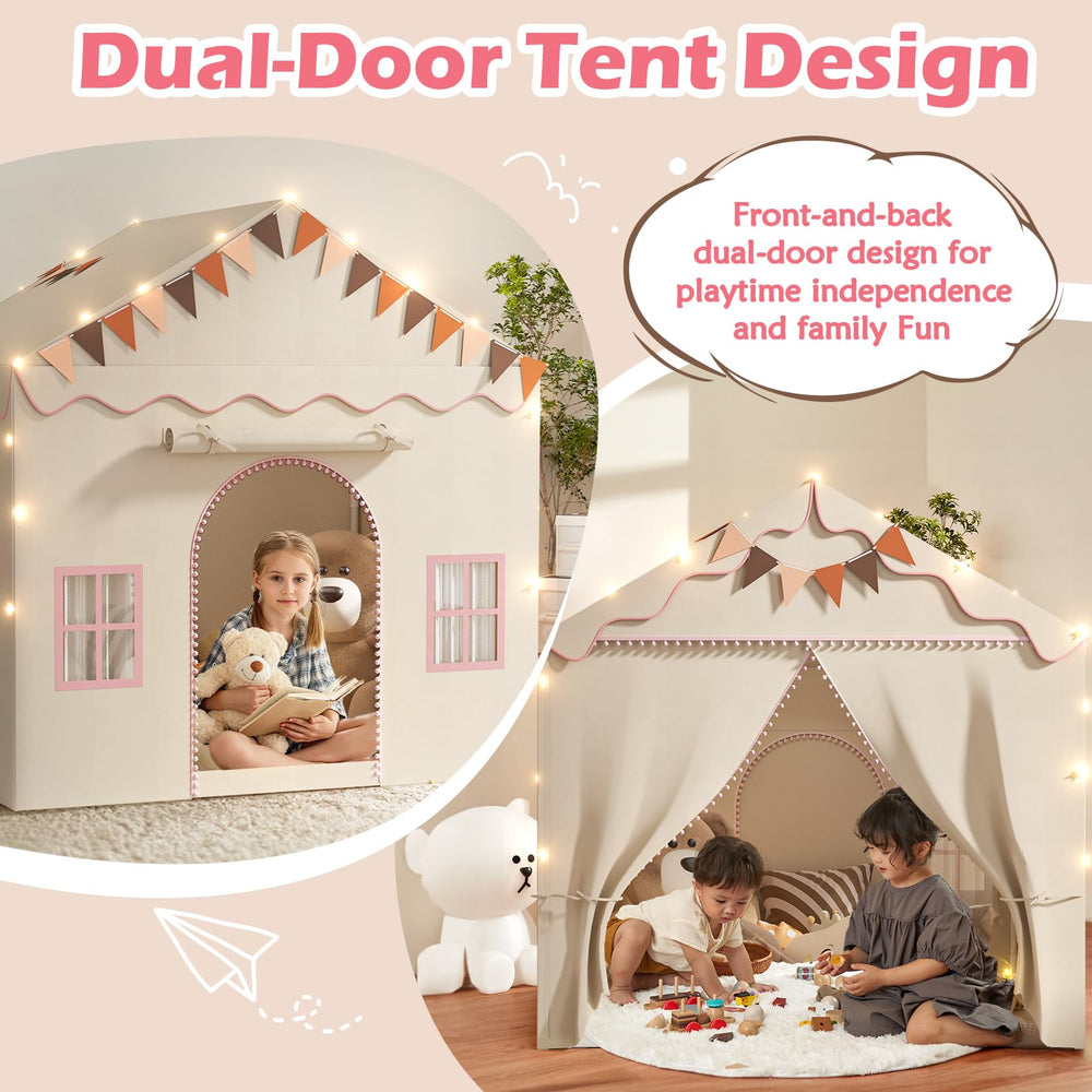 TreeStone padded mat interior provides a cozy, cushioned space for safe crawling.