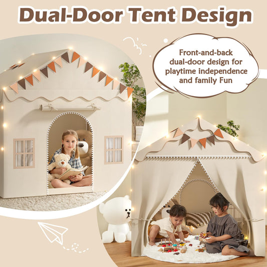 TreeStone play tent with double door entry for easy access and imaginative play