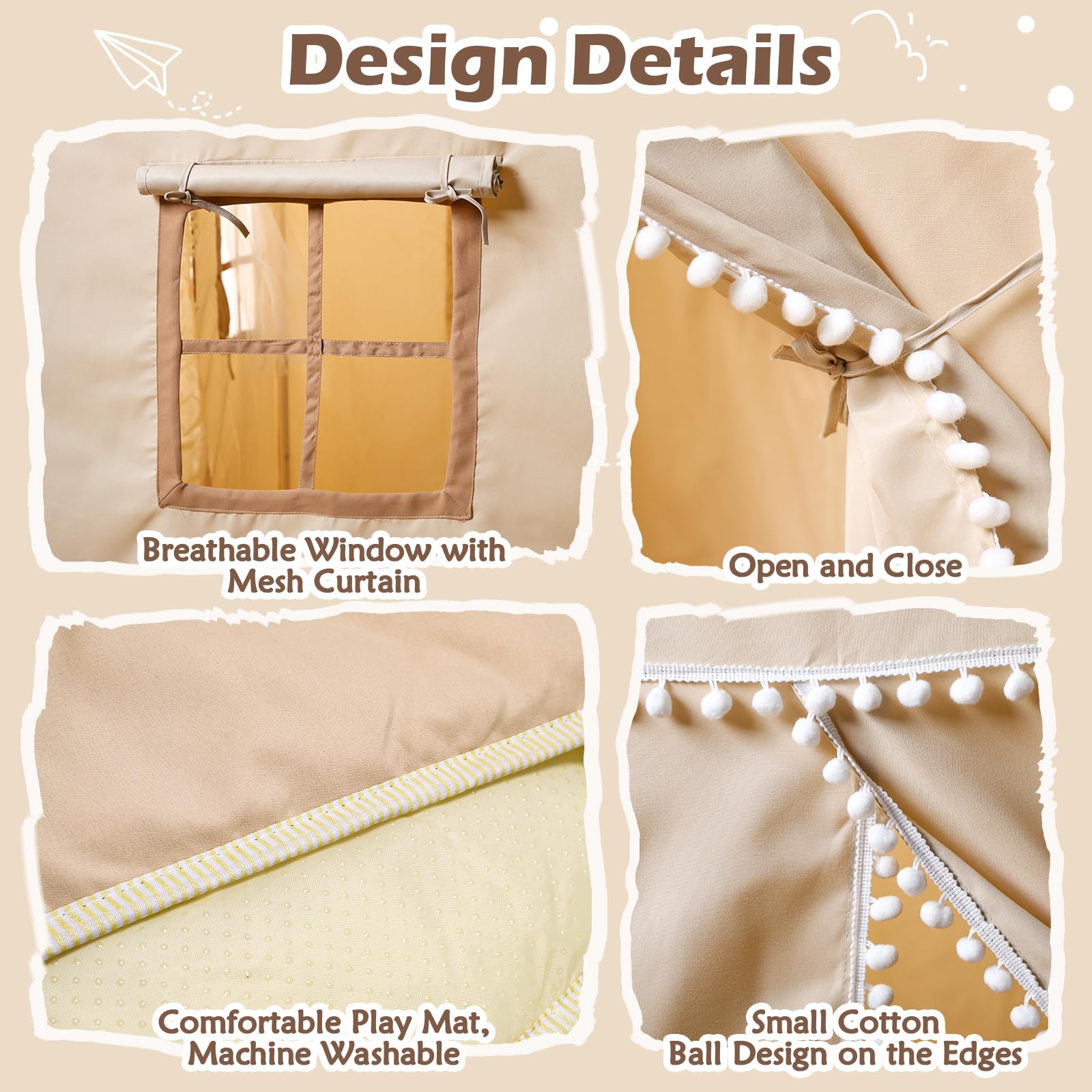 TreeStone play tent suitable for indoor or outdoor enjoyment