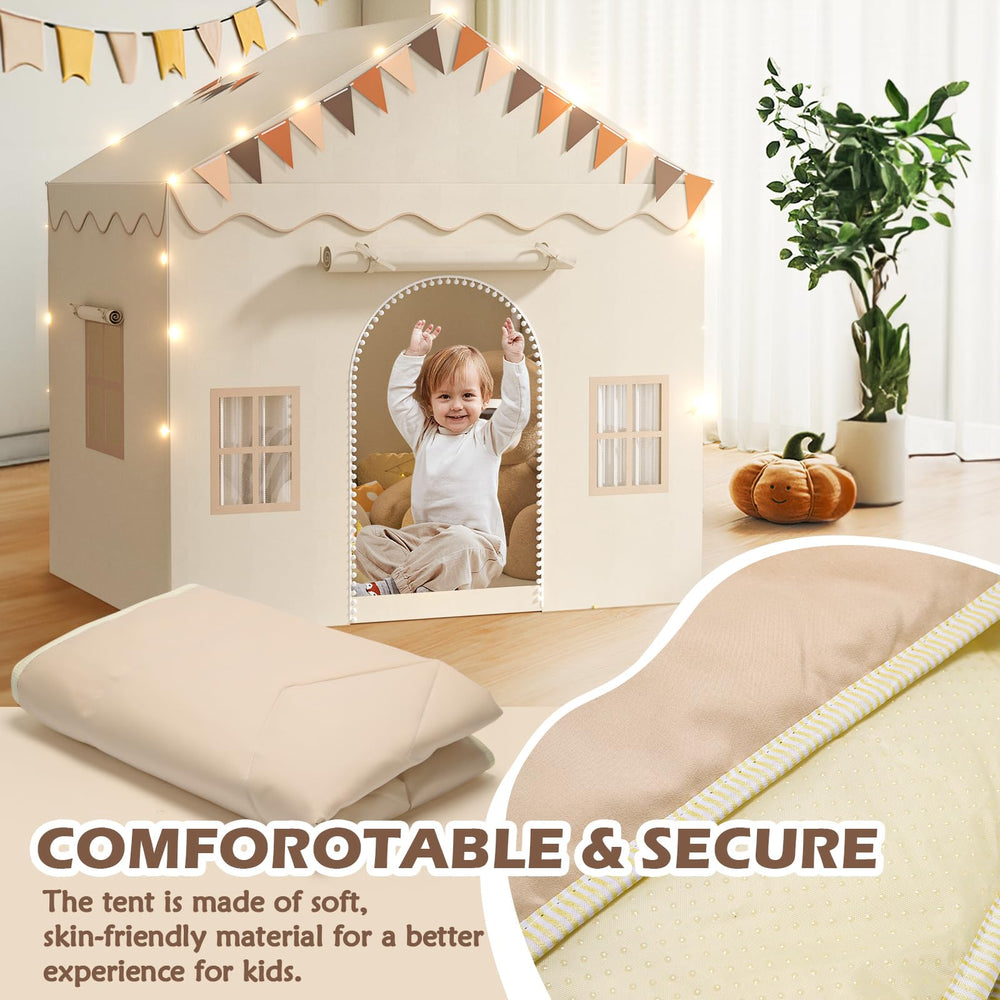 TreeStone tent features reinforced poles for added stability during active play
