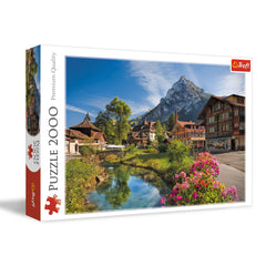Trefl Alps in the Summer 2000-piece puzzle front view, ideal for family bonding