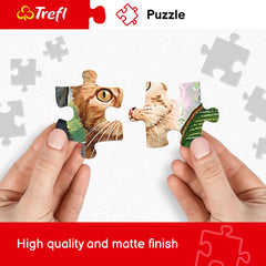 Trefl Alps puzzle gluing and framing concept for wall display