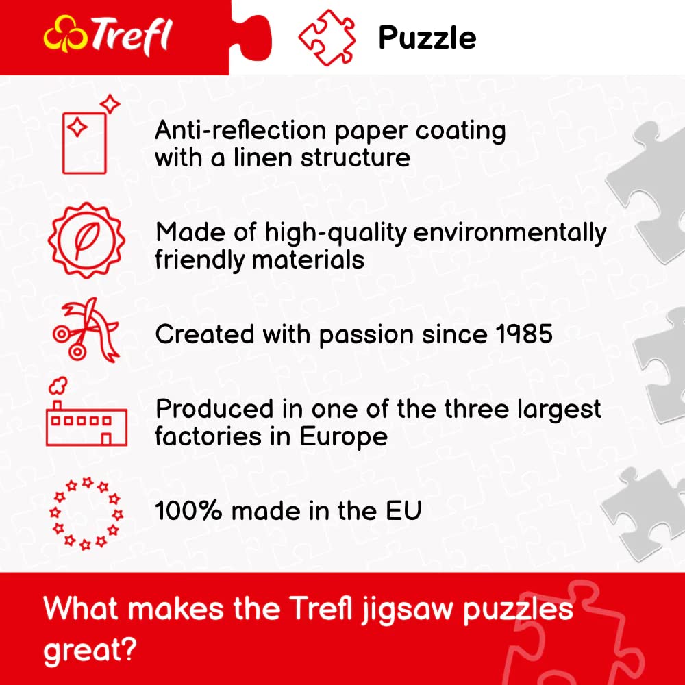 Trefl family puzzle night image, encourages bonding and shared accomplishment