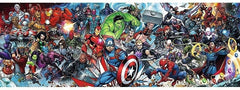 Trefl Marvel Avengers color saturation close-up demonstrates rich, durable inks.