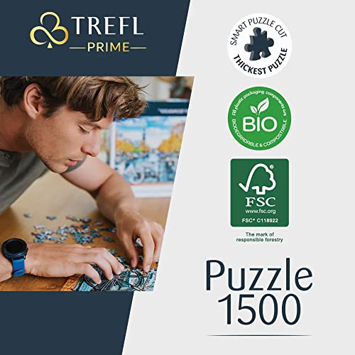 Trefl Premium UFT final image: large 850 x 580 mm collage on display.