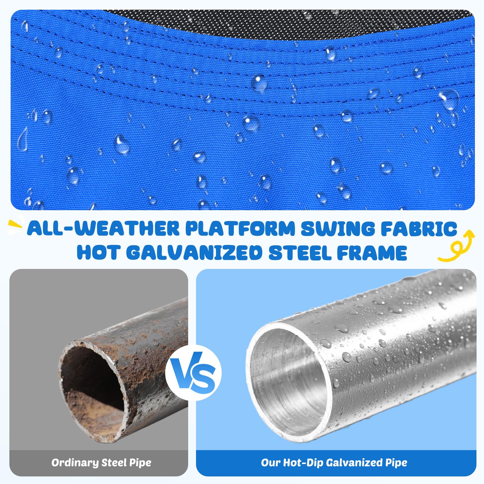 Trekassy 900D Oxford waterproof finish provides weather-ready protection.