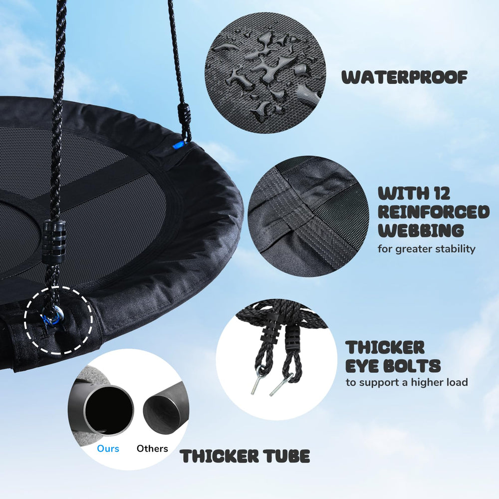 Trekassy backyard swing ready for easy installation and lasting use.