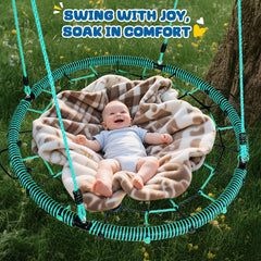 Trekassy durable net circle swing designed for outdoor use with sturdy construction