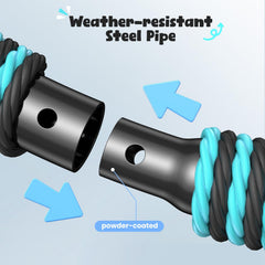 Trekassy easy-assembly tool included for quick installation indoors or outdoors.