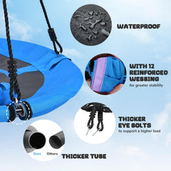 Trekassy foam-padded frame reduces impacts during energetic play.