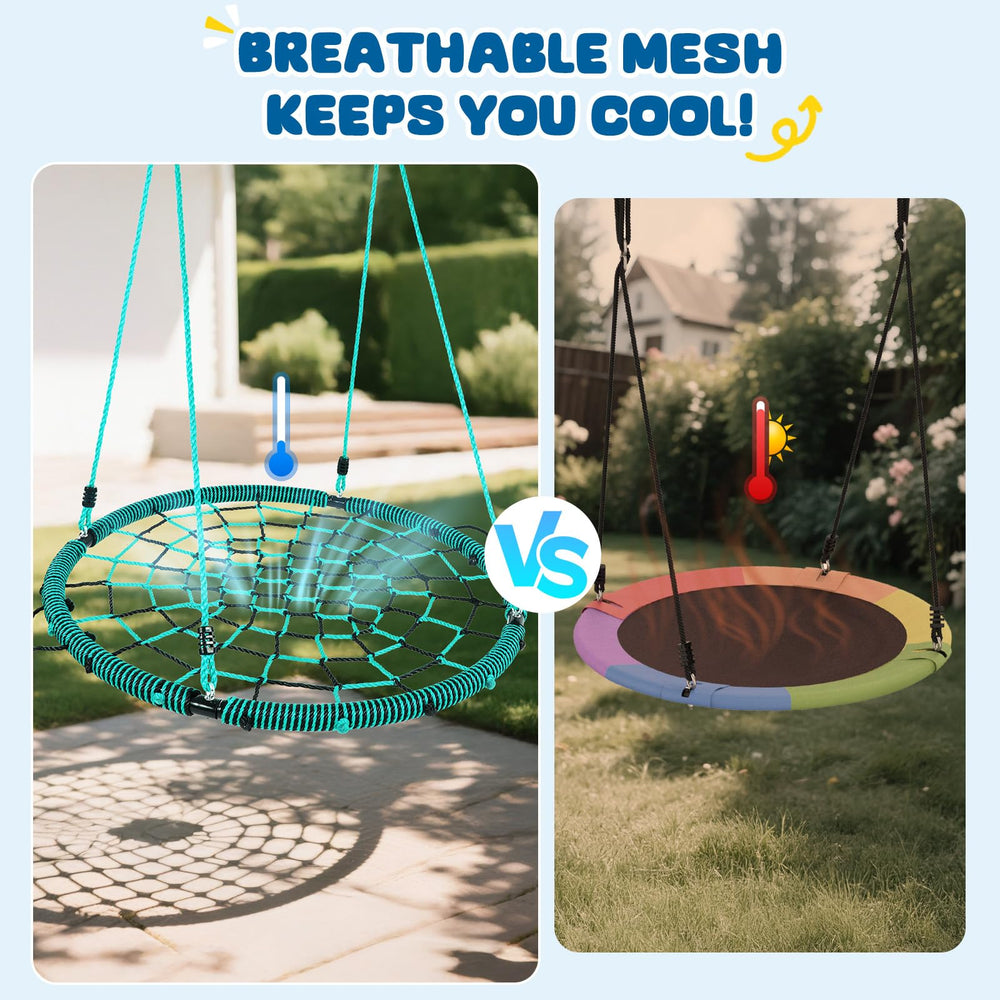 Trekassy kid and family-friendly swing ideal for backyards, playsets, or porches