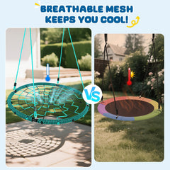Trekassy kid and family-friendly swing ideal for backyards, playsets, or porches
