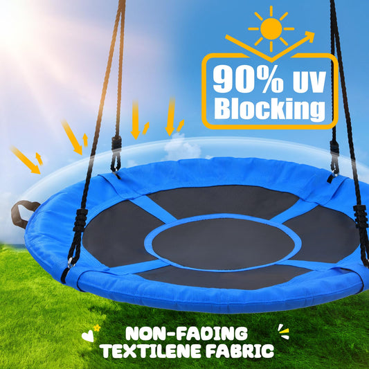 Trekassy oversized swing seat close up showing the large 40 inch surface