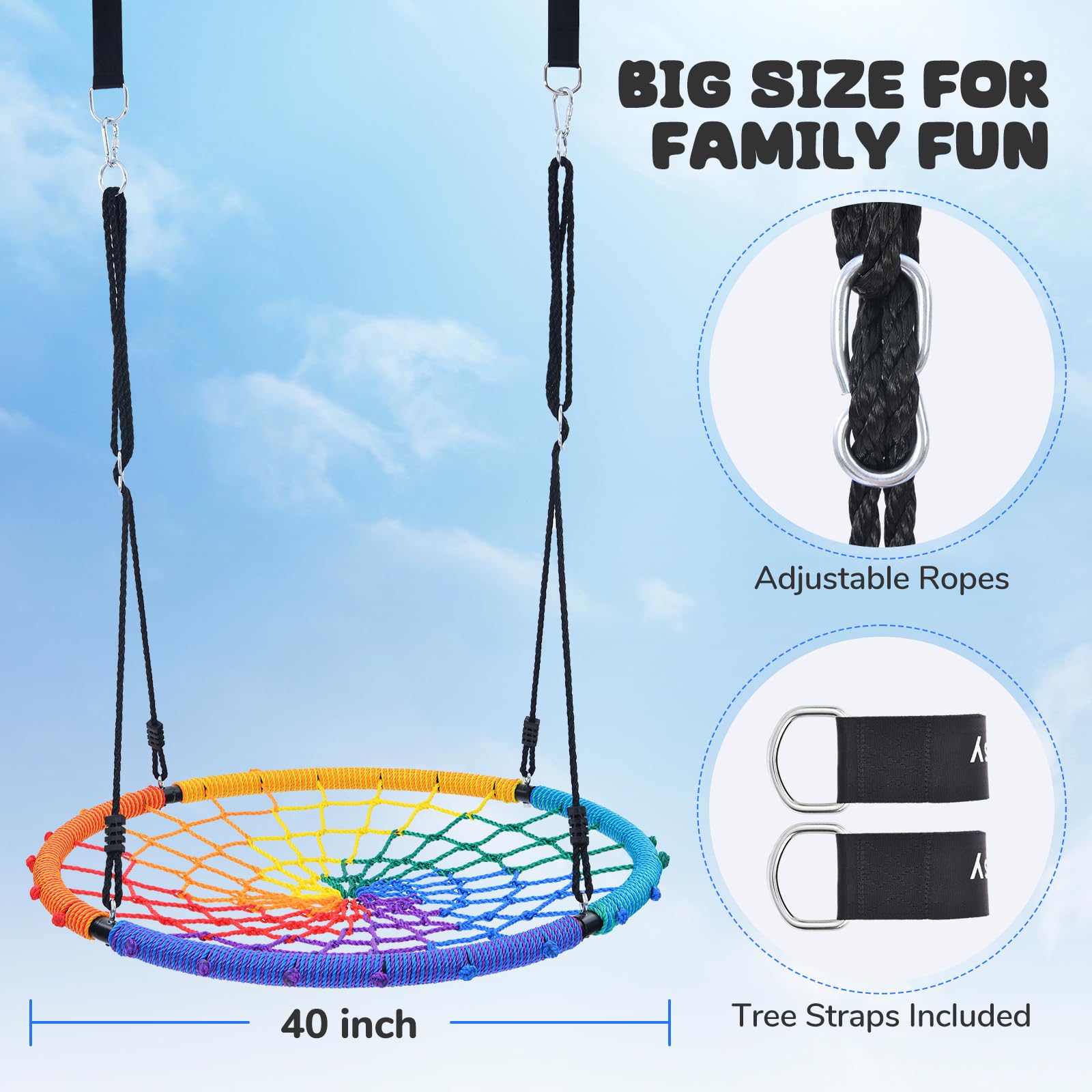Trekassy rainbow straps enable fast, secure tree mounting