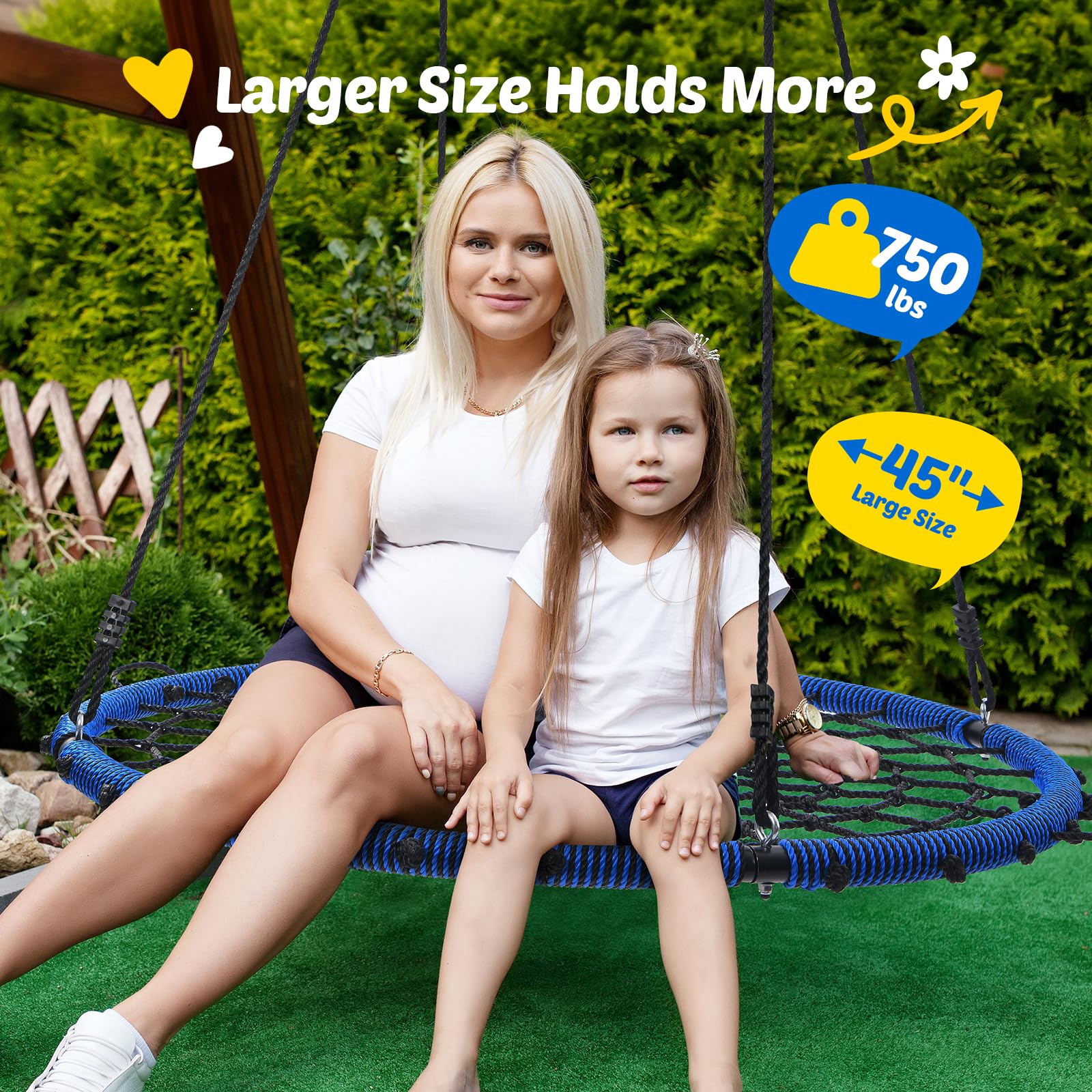 Trekassy spider swing swivel attachment demonstrates 360-degree rotation for versatile play