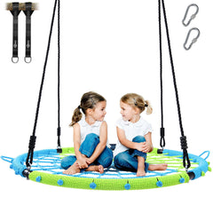 Trekassy spider web swing with 40-inch frame ready for backyard family fun