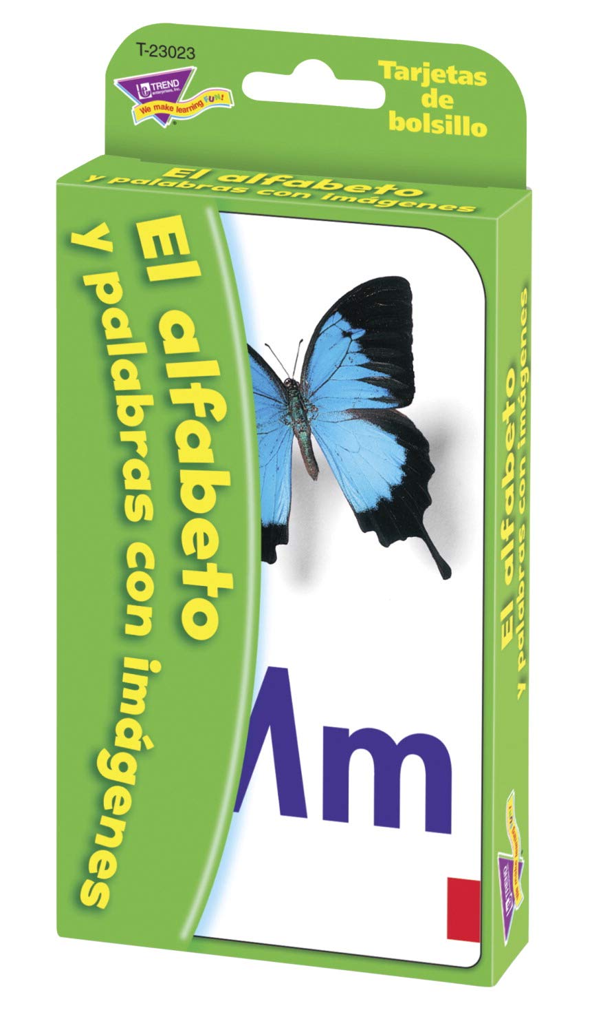 Trend Enterprises Spanish Alphabet Flash Cards ideal for quiet-time study sessions.