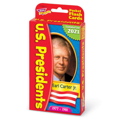 Trend Enterprises US Presidents flash cards are durable and portable for learning on the go