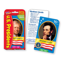 Trend Enterprises US Presidents portraits on cards support visual history learning