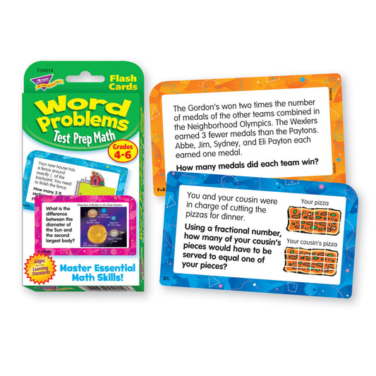 Trend Enterprises word problems card – classroom-use set to differentiate learning for students.